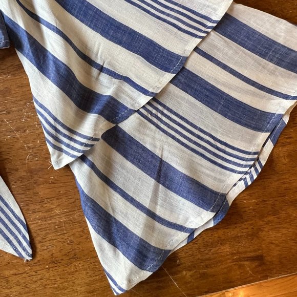 Altar'd State Long Sleeve Striped Tie-Hem Blouse Size XS - Picture 6 of 8